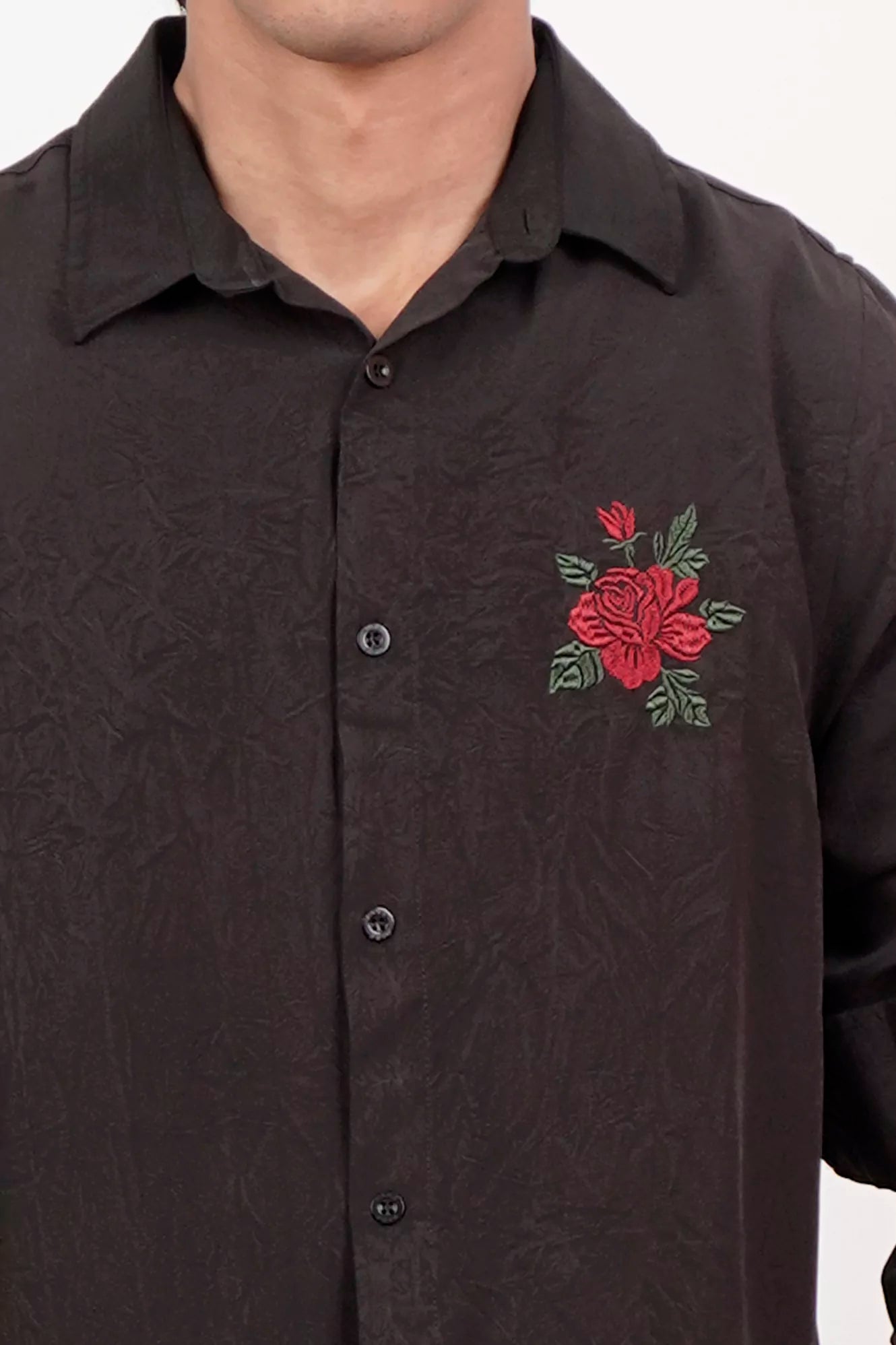 Men's Casual Shirt (Black)