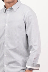 Men's Casual Shirt (Grey Printed)