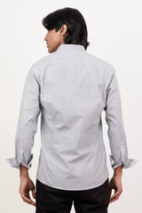 Men's Casual Shirt (Grey Printed)