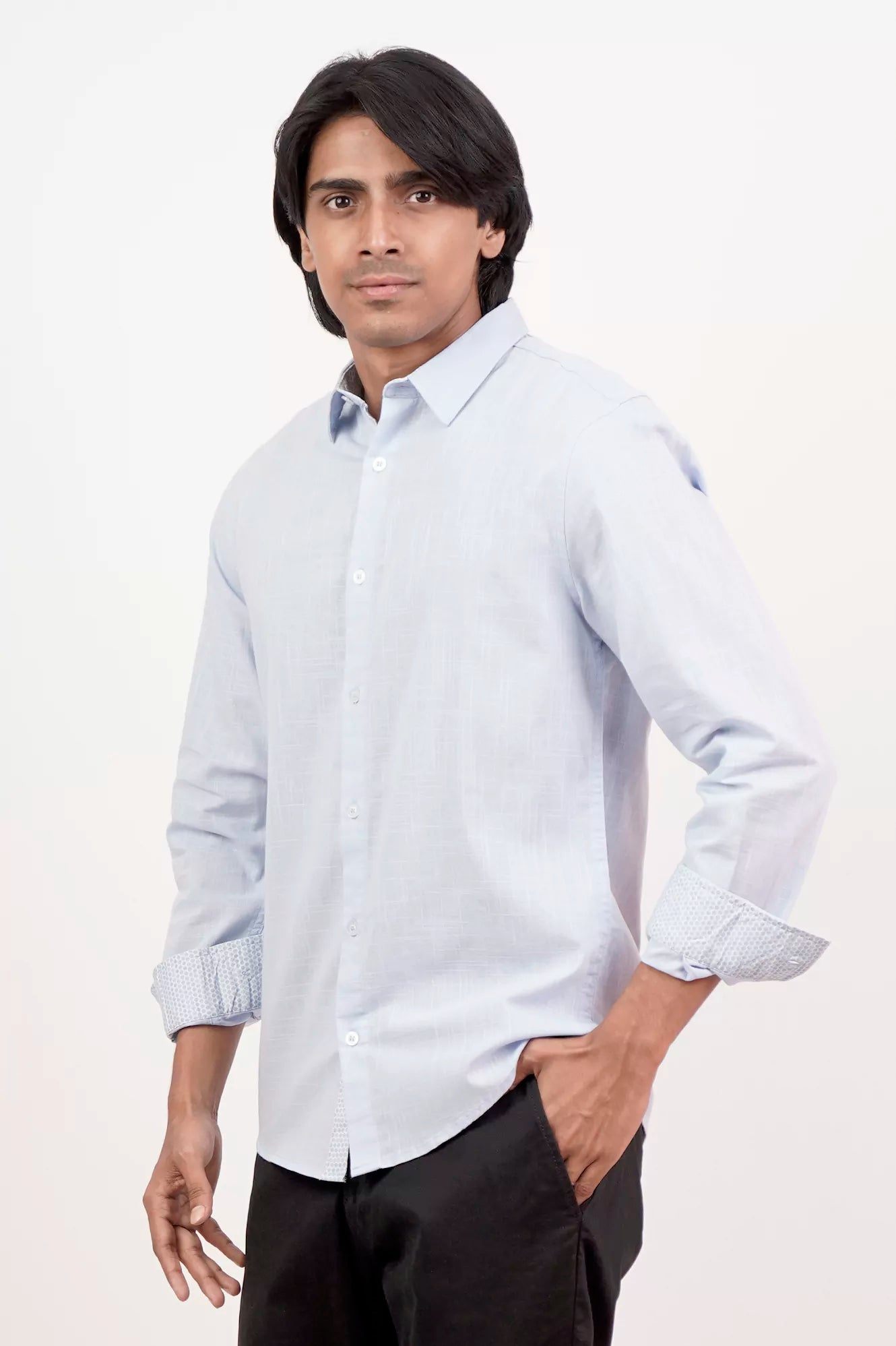 Men's Casual Shirt (Lt. Blue)