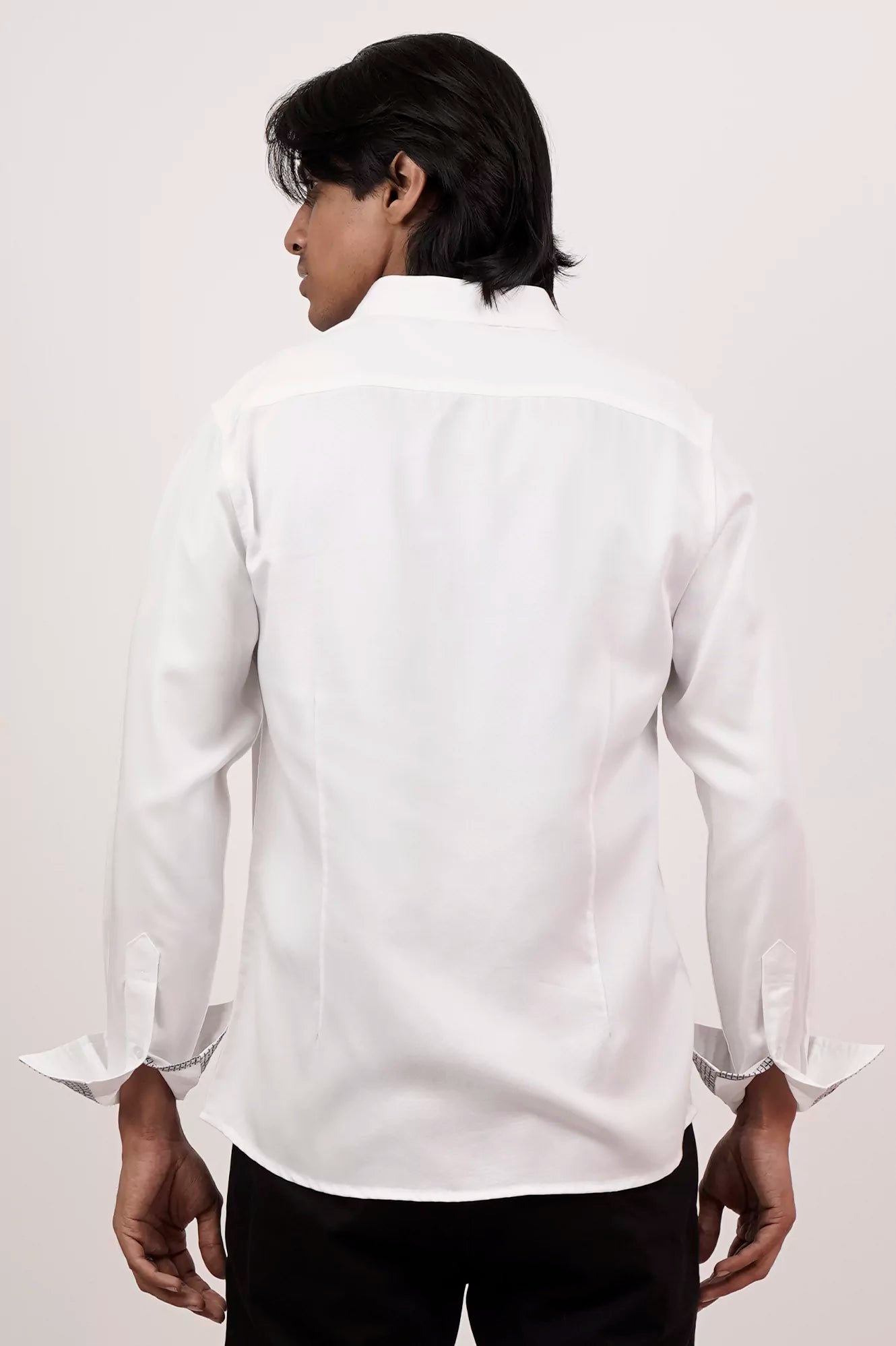 Men's Casual Shirt (White)