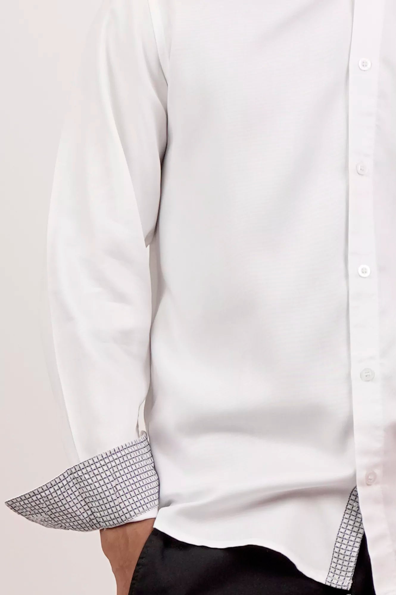 Men's Casual Shirt (White)
