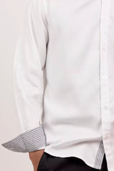Men's Casual Shirt (White)
