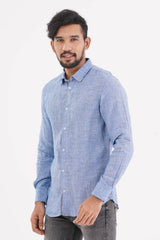 Mens Casual Shirt (Blue)