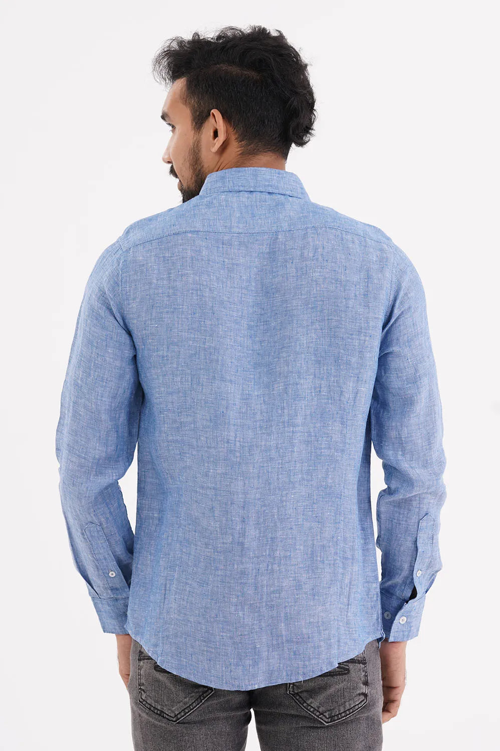 Mens Casual Shirt (Blue)