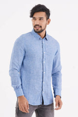 Mens Casual Shirt (Blue)