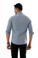 Mens Casual Shirt (Steel Blue)