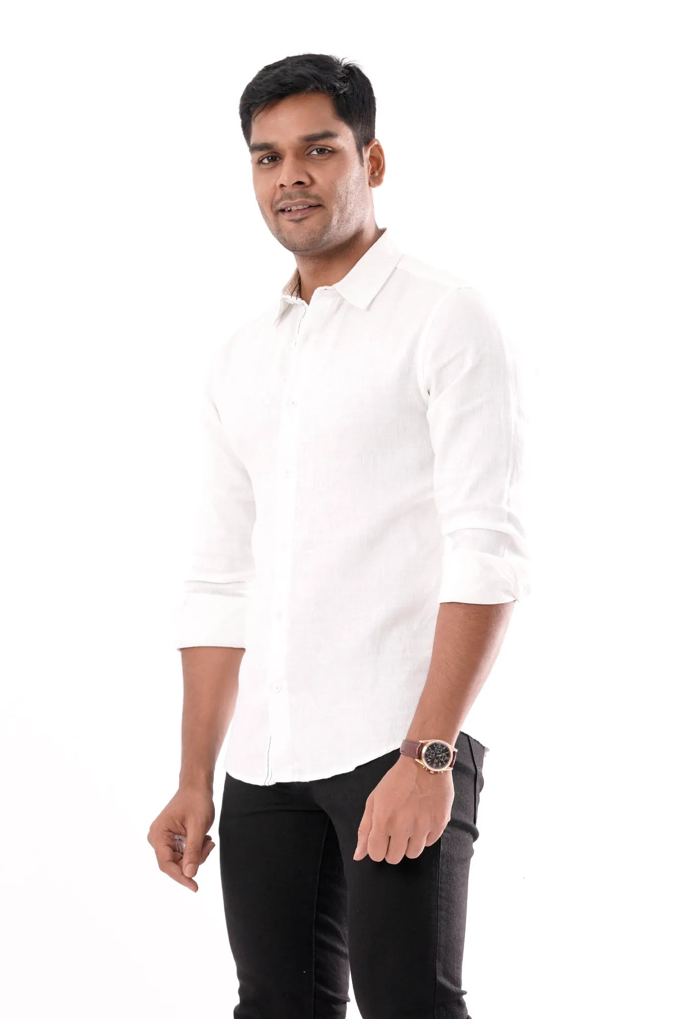 Mens Casual Shirt (White)