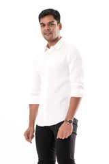 Mens Casual Shirt (White)