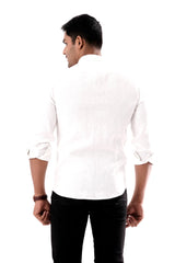 Mens Casual Shirt (White)