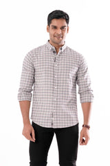 Mens Casual Shirt (Grey Check)