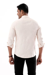Mens Casual Shirt (Lt. Beige)