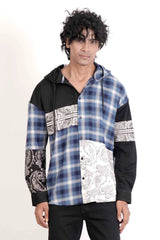 Men's Casual Shirt (Blue Check)