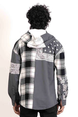 Men's Casual Shirt (Black Check)