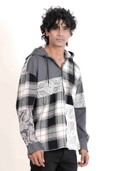 Men's Casual Shirt (Black Check)
