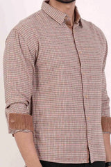Men's Casual Shirt (Khaki Check)