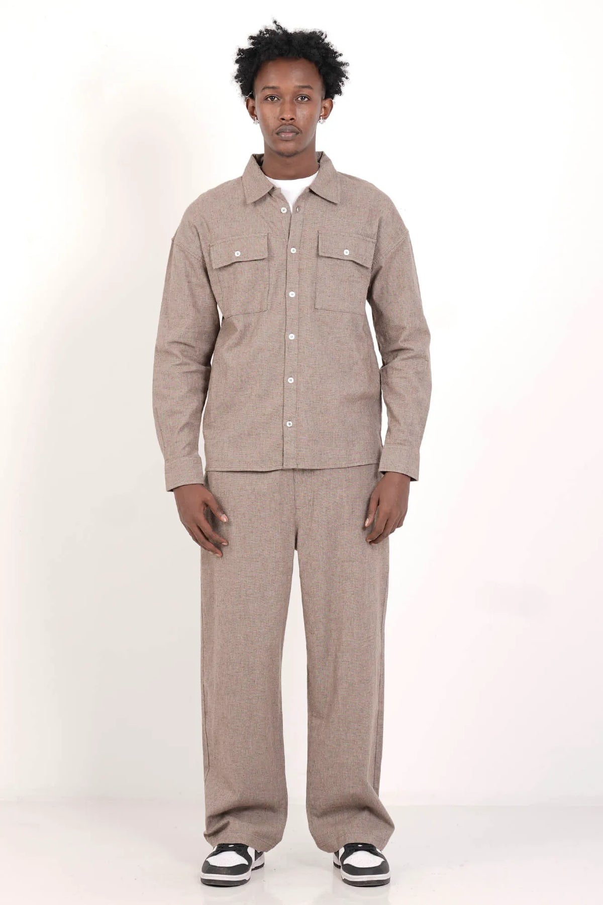 Men's Casual Shirt (Taupe)