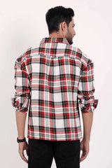 Men's Casual Shirt (Red Check)