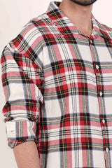 Men's Casual Shirt (Red Check)