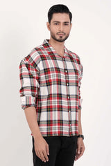 Men's Casual Shirt (Red Check)