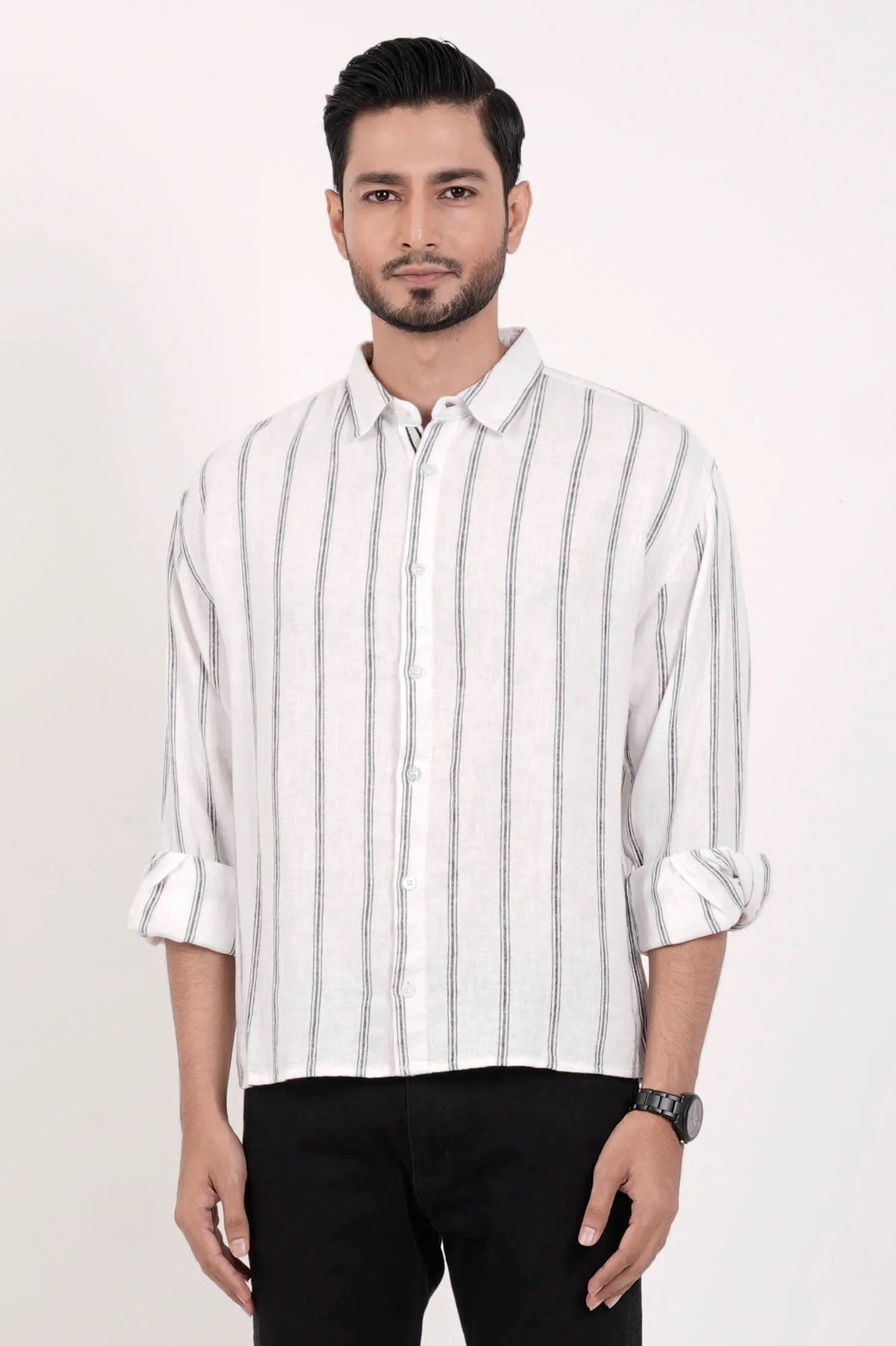 Men's Casual Shirt (White)