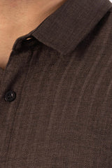 Men's Casual Shirt (Dk. Brown)