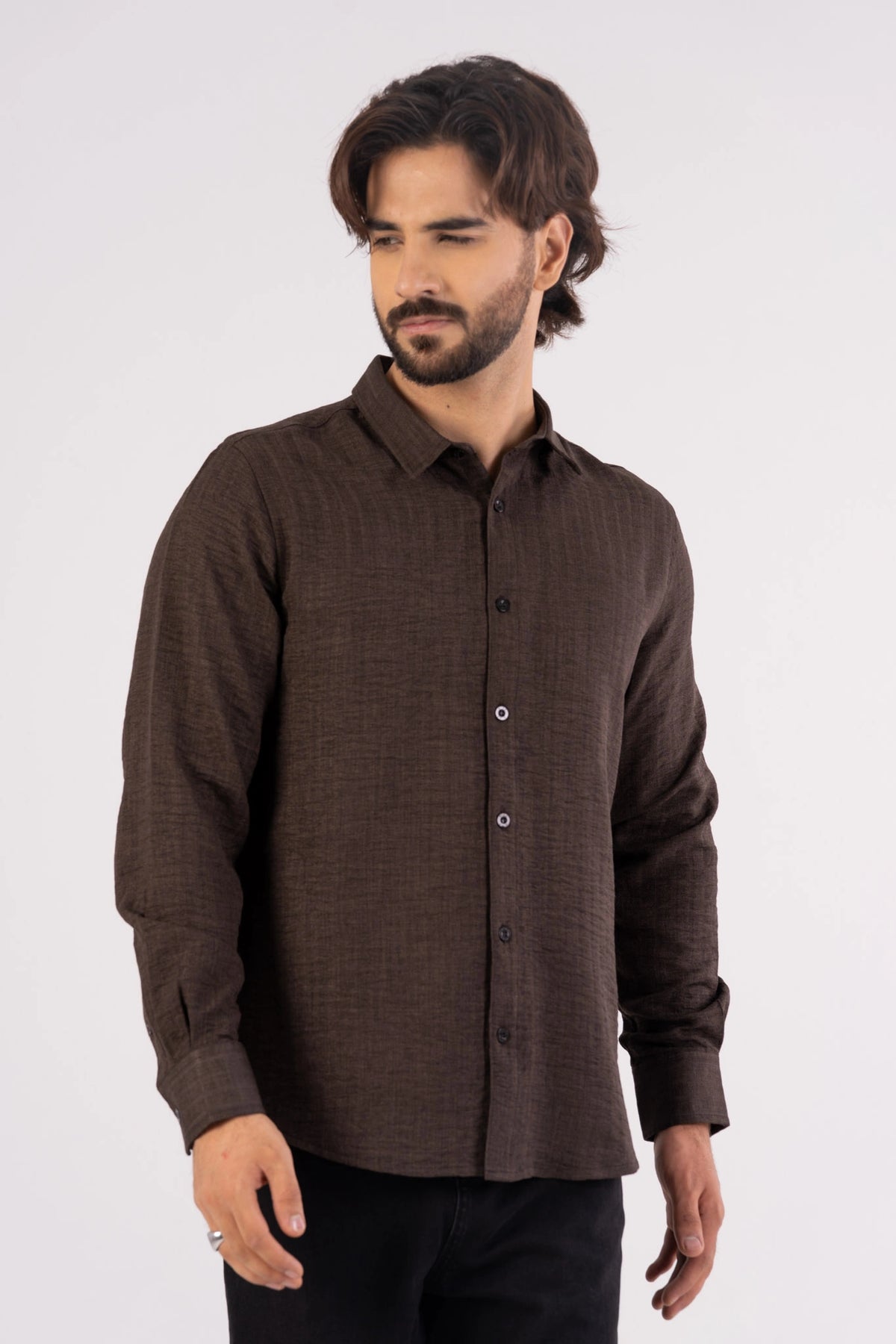 Men's Casual Shirt (Dk. Brown)