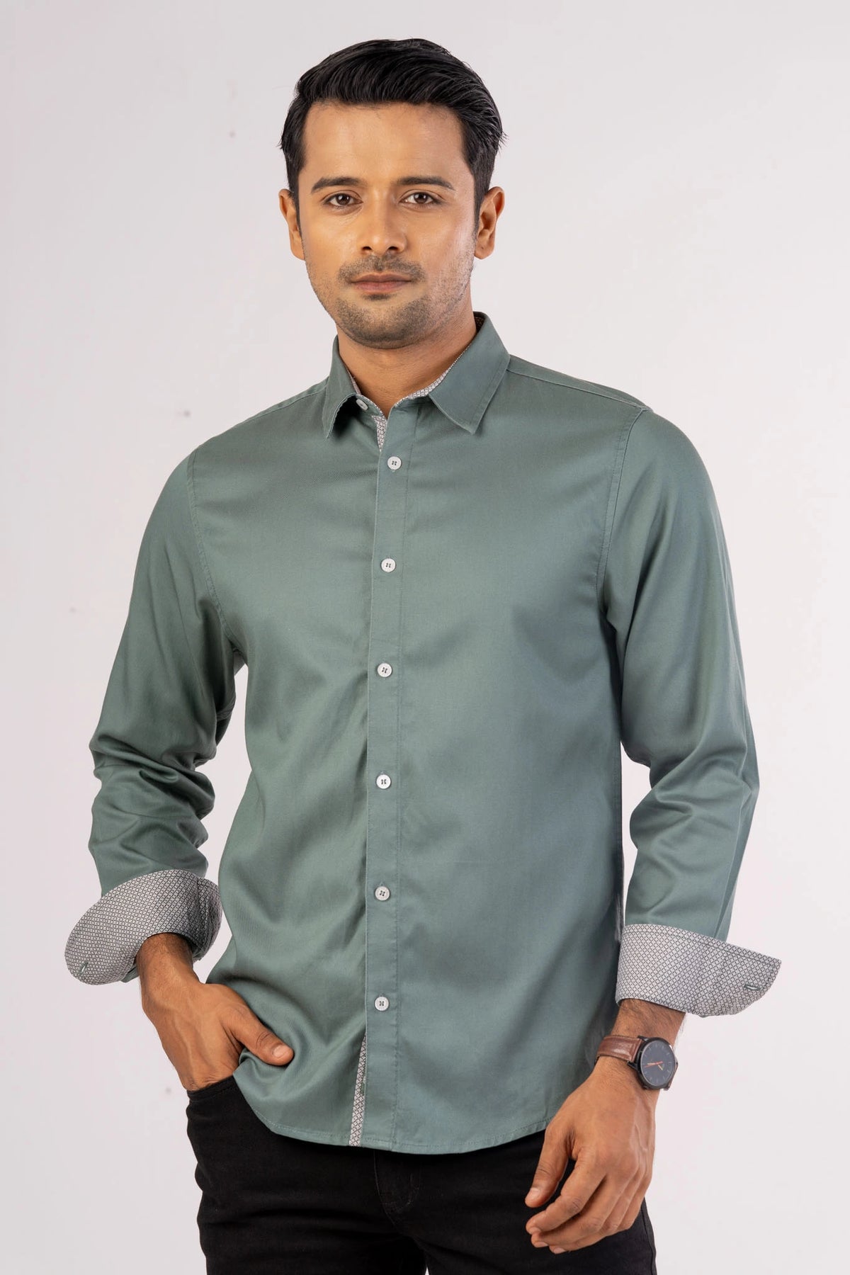 Men's Casual Shirt (Dk. Sage)
