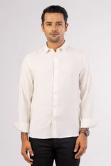 Men's Casual Shirt (White)