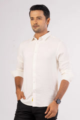 Men's Casual Shirt (White)