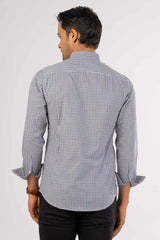Men's Casual Shirt (Blue Check)