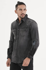 Men's Shirt Jacket (Dark Wash)