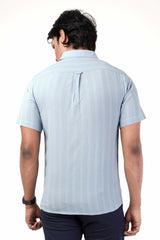 Men's Short Sleeve Shirt (Blue)