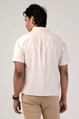 Men's Short Sleeve Shirt (Off White)