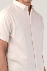 Men's Short Sleeve Shirt (Off White)