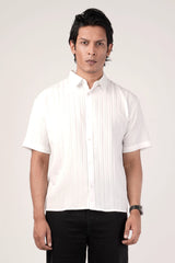 Men's Short Sleeve Shirt (White)