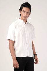 Men's Short Sleeve Shirt (White)