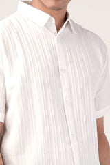 Men's Short Sleeve Shirt (White)