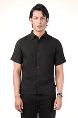 Men's Short Sleeve Shirt (Black)