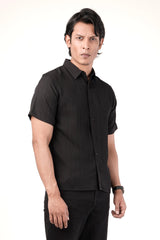Men's Short Sleeve Shirt (Black)