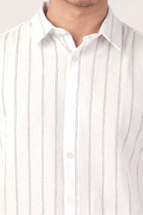 Men's Short Sleeve Shirt (White)