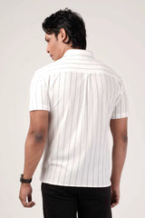 Men's Short Sleeve Shirt (White)