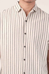 Men's Short Sleeve Shirt (Cream)