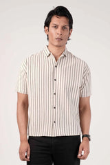 Men's Short Sleeve Shirt (Cream)