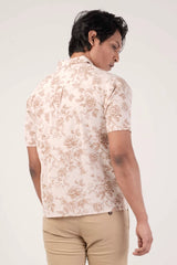 Men's Short Sleeve Shirt (Pastel Brown)