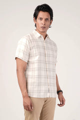 Men's Short Sleeve Shirt (Ivory)