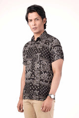 Men's Short Sleeve Shirt (Black)