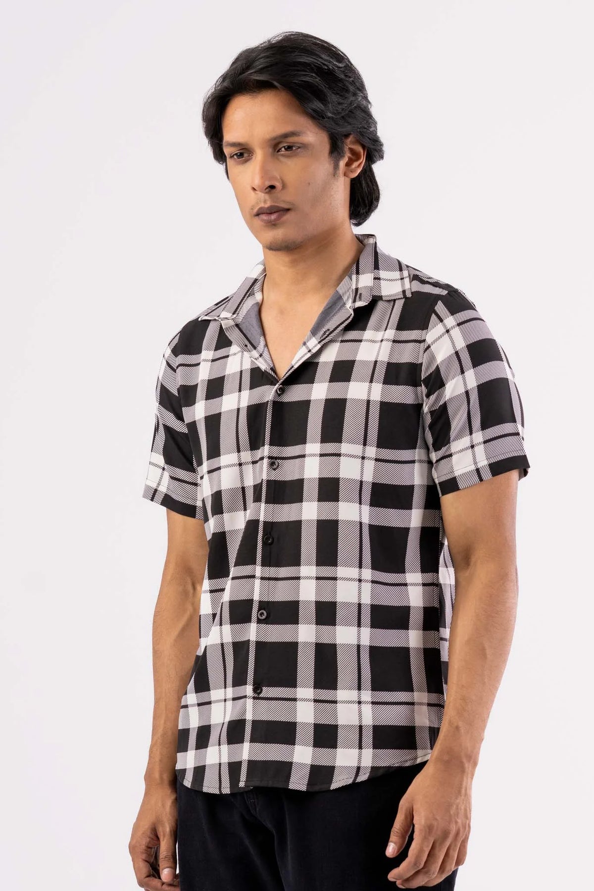 Men's Short Sleeve Shirt (Black)