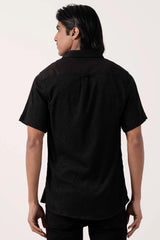 Men Short Sleeve Shirt (Black)