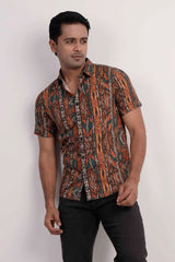 Men Short Sleeve Shirt (Multi Printed)